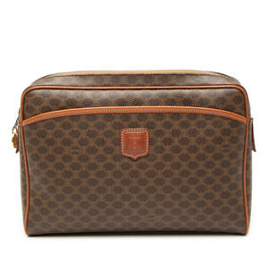 Pre-Loved Celine Macadam Coated Canvas Clutch